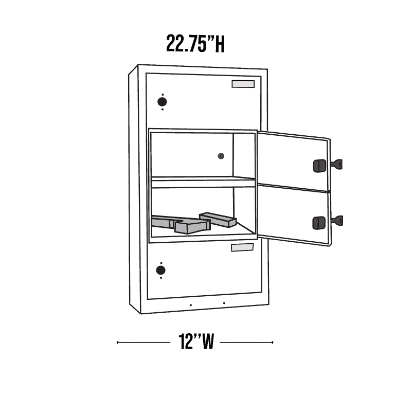4x1 Locker Dimensions