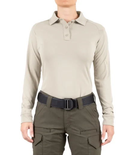women’s performance long sleeve polo