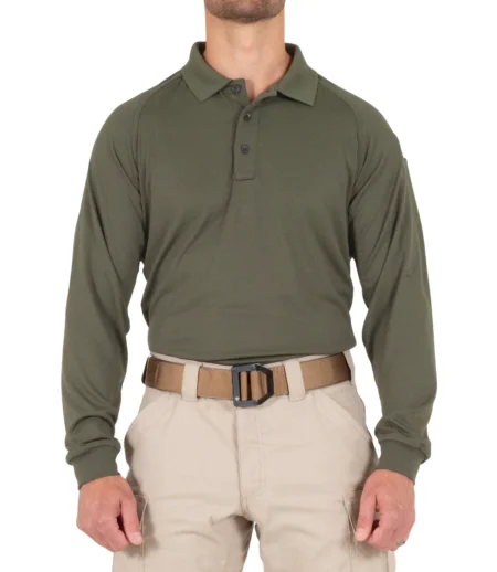 men's performance long sleeve polo